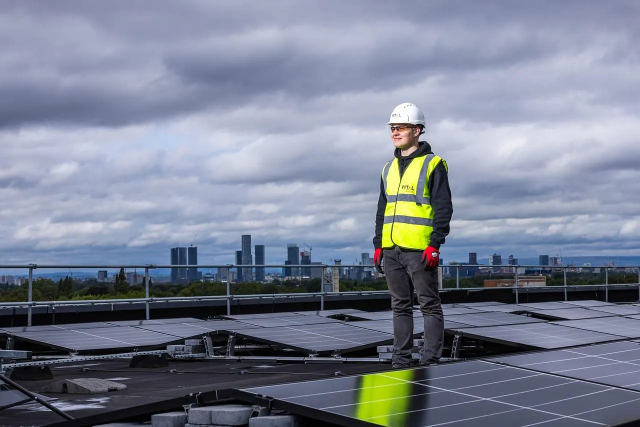 Solar plant commissioned and running